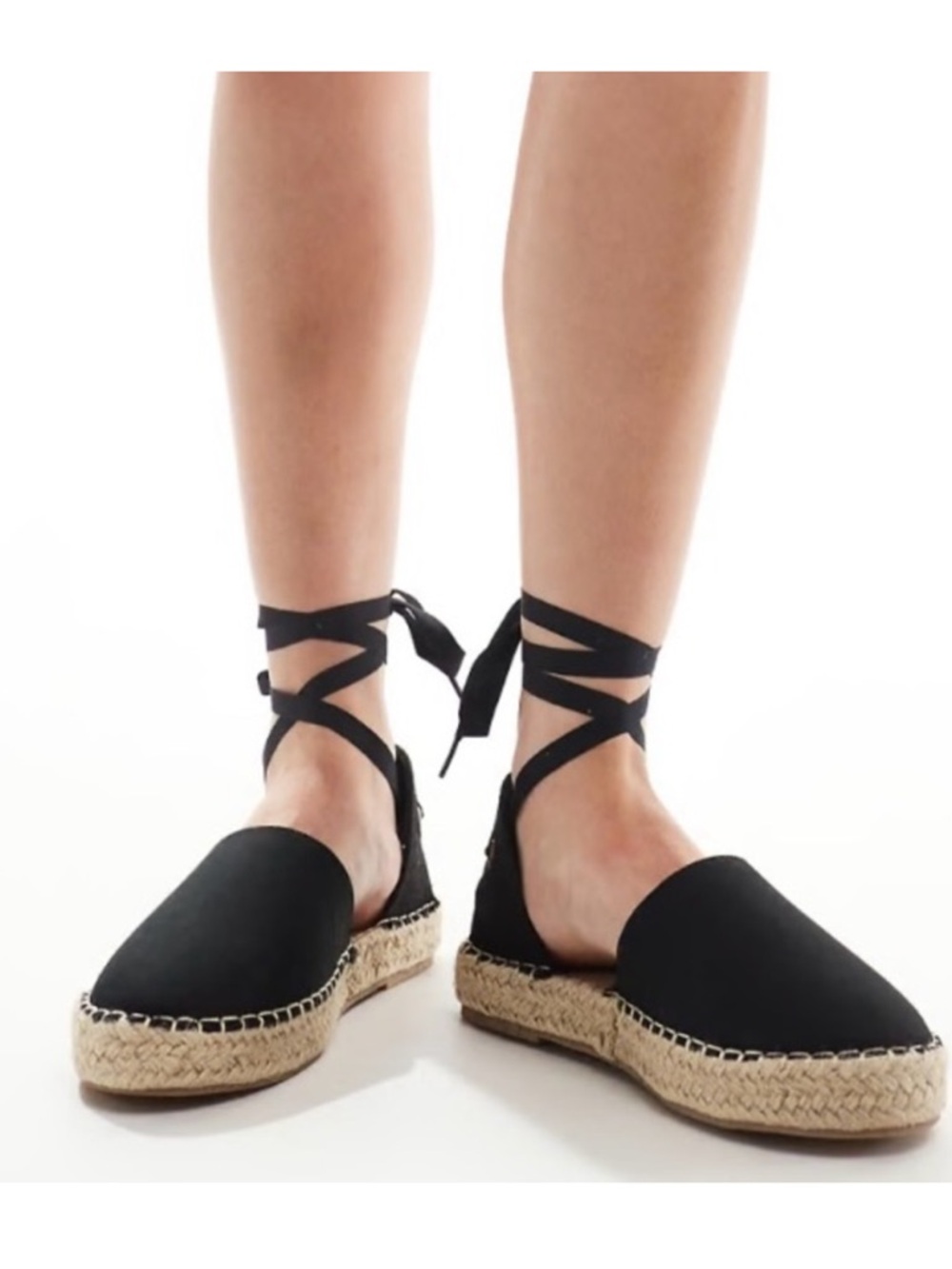 Black Truffle Collection Size 10 Closed Toe Espadrille Flat Sandals